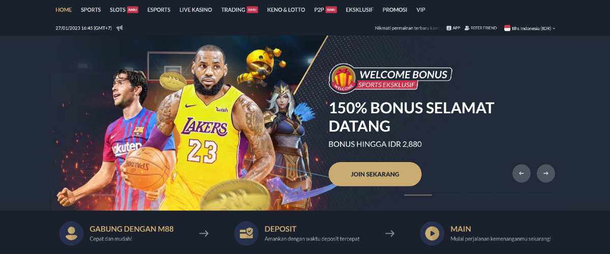 M88 bonus cara olahraga baru